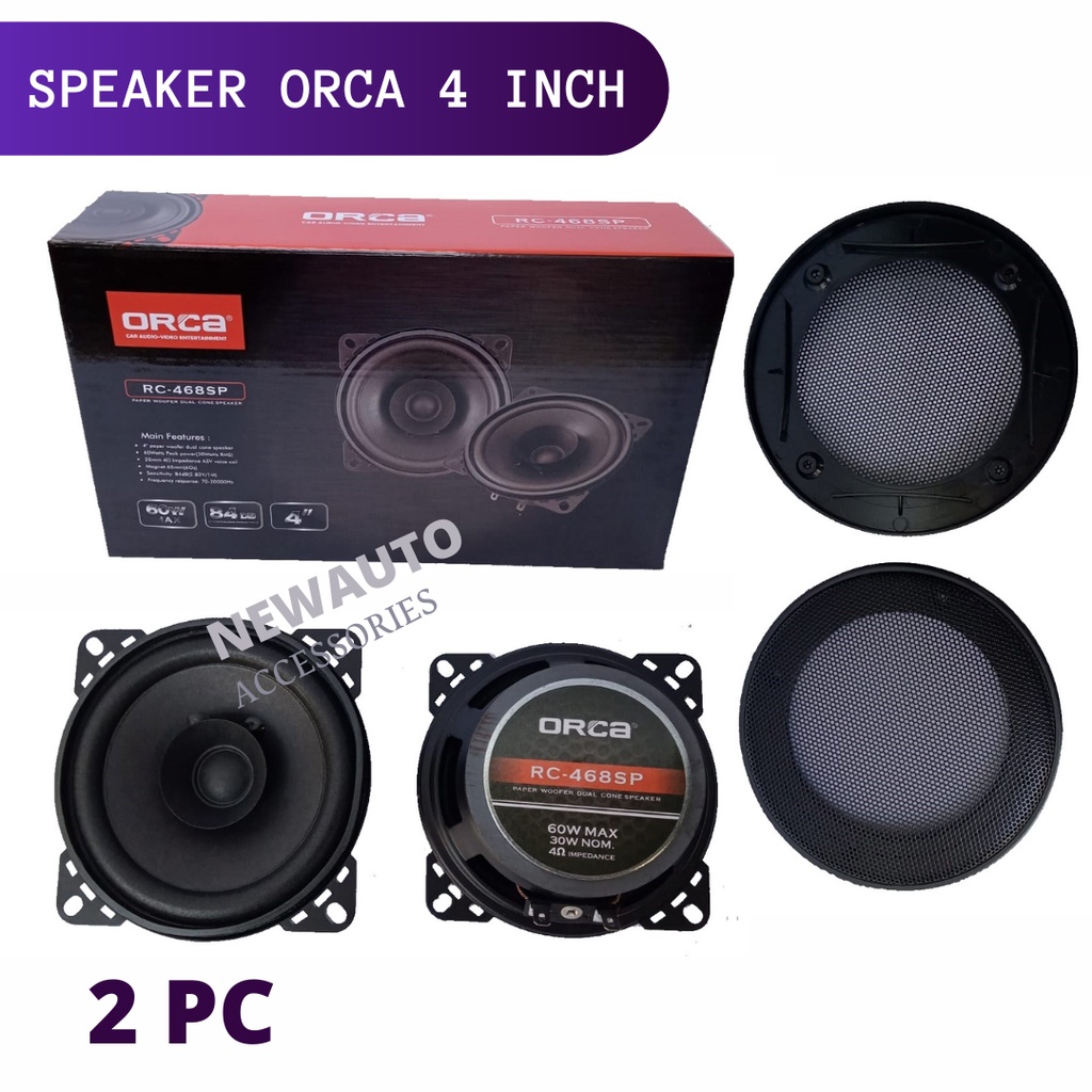 Jual Speaker Coaxial 4" ORCA RC468SP audio pintu Mobil Universal