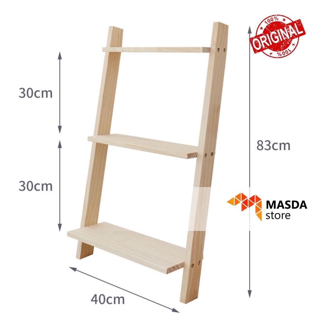 Jual Rak Tangga Kayu Dengan Alas Penyimpanan Buku Dan Dekorasi Hiasan ...