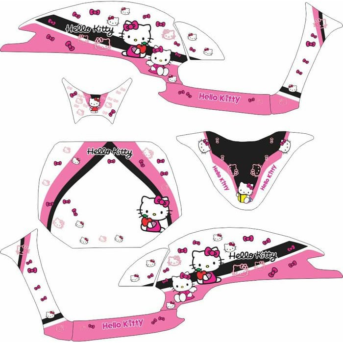 Jual Sticker Decal All New Scoopy 2017 Fullbody Hello Kitty Dekal ...