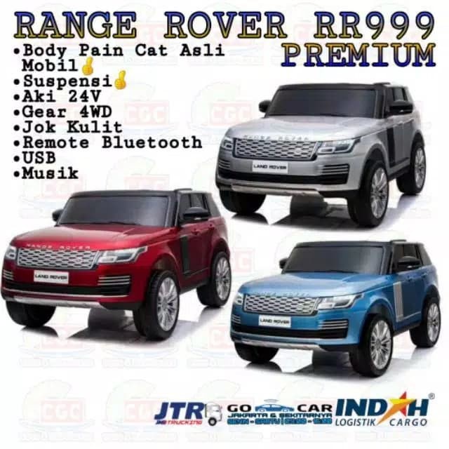 Jual Mobil Aki Lisensi Range Rover RR999 Premium - Biru | Shopee Indonesia