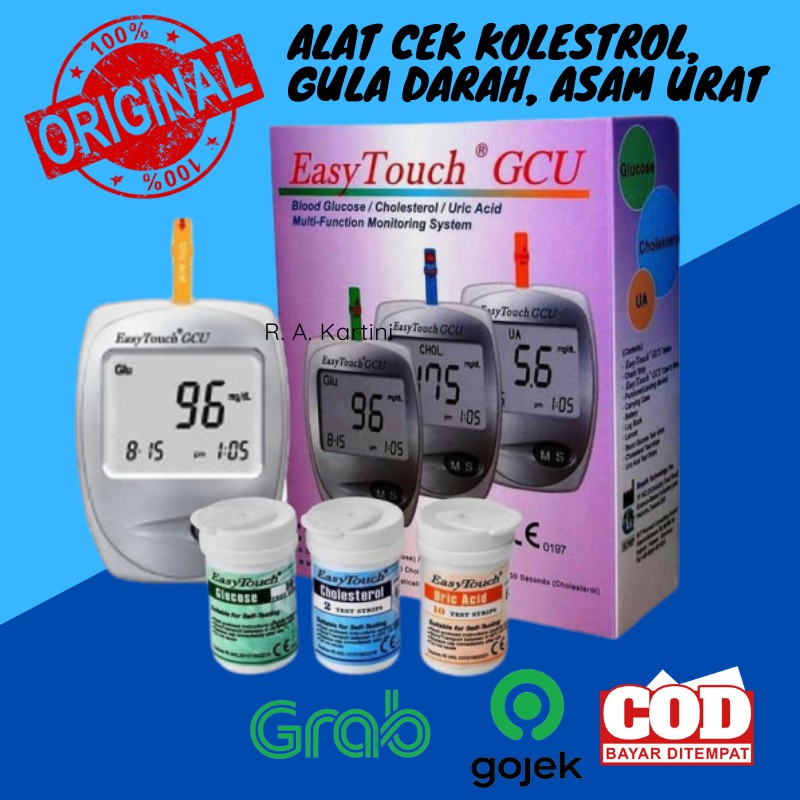 Jual Alat Tes Gula Kolestrol Asam Urat Easytouch Gcu In Easy Touch