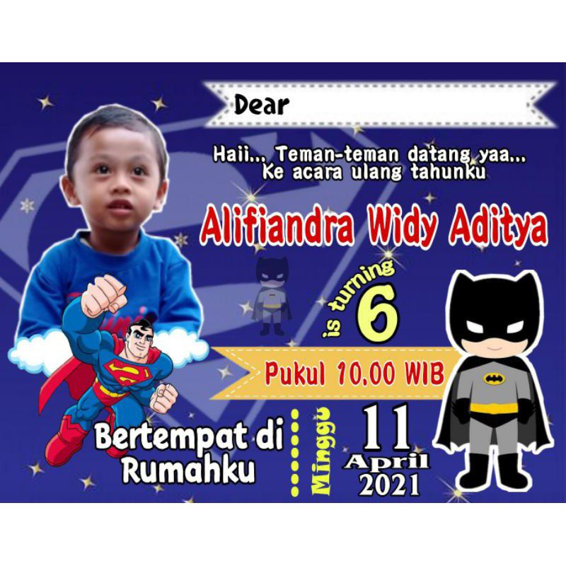 Jual UNDANGAN ULANG TAHUN CUSTOM UNDANGAN CUSTOM | Shopee Indonesia