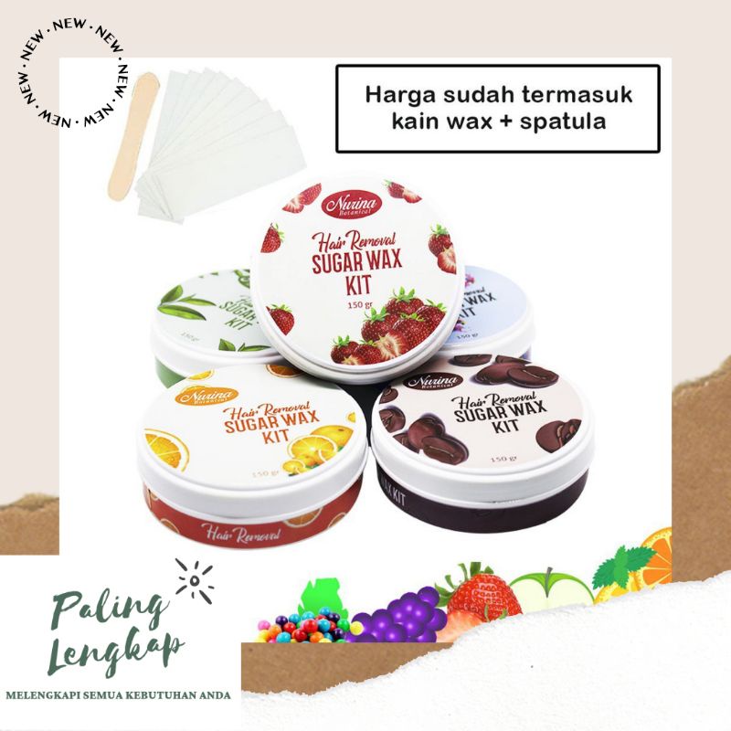 Jual HAIR REMOVAL SUGAR WAX KIT PREMIUM 75GR / PENGHILANG BULU RAMBUT
