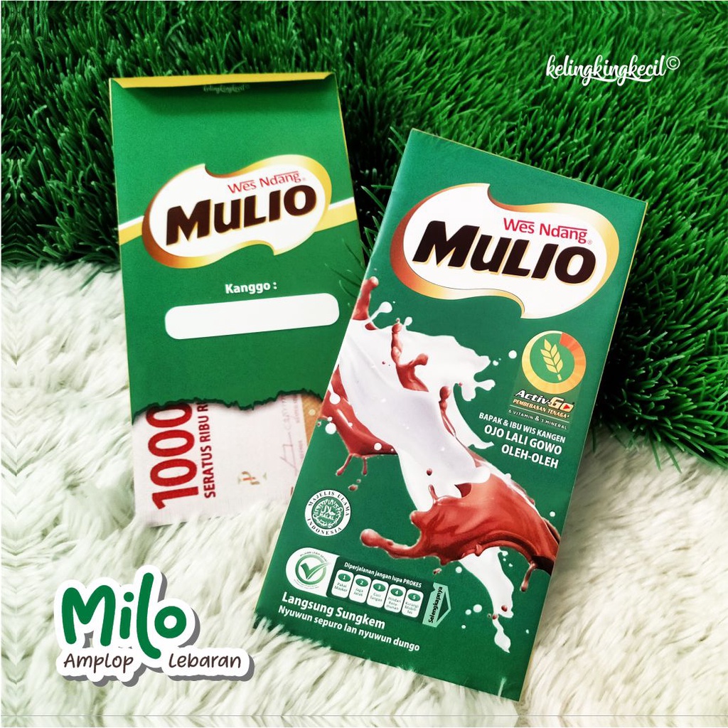 Jual AMPLOP LEBARAN 2025 - MILO BESAR | Shopee Indonesia