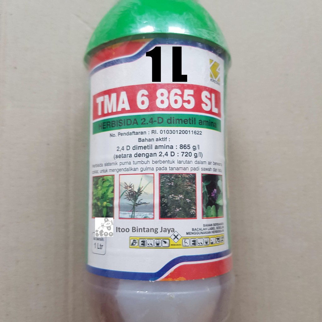 Jual Herbisida 2 4 D Dimetil Amina Tma 6 865 Sl Ukuran 1000 Ml 1 Liter