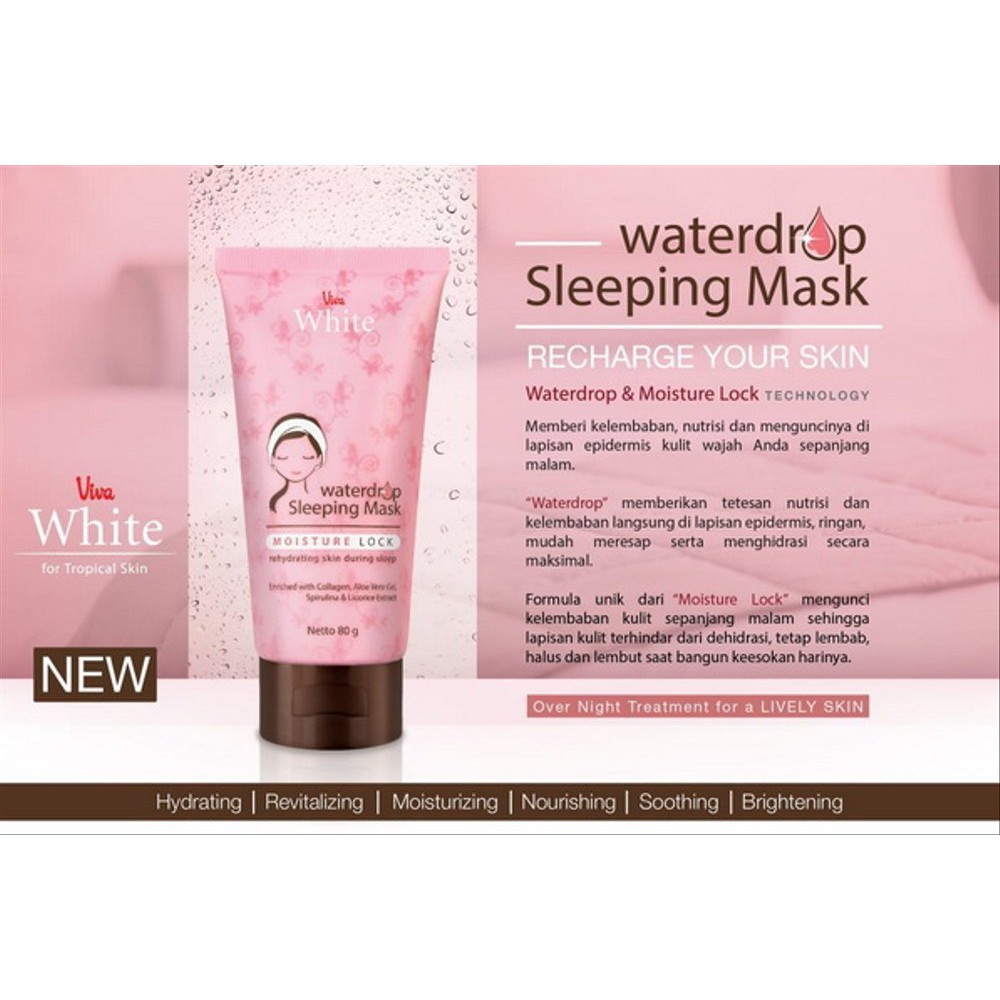 Jual VIVA Waterdrop Sleeping Mask Viva 80 gr Shopee Indonesia