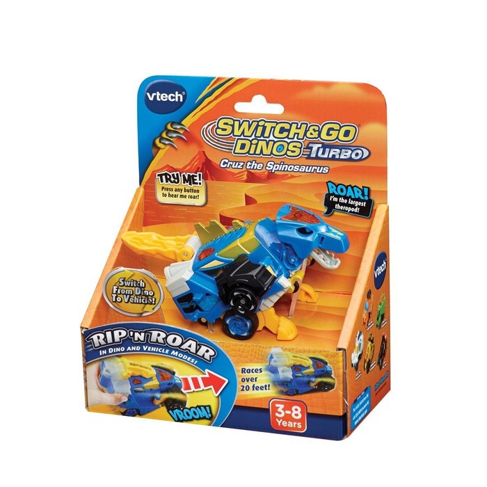 Dinosaurio Transformable VTech Switch & Go - Se Convierte En Coche - Con Luces Y Sonidos