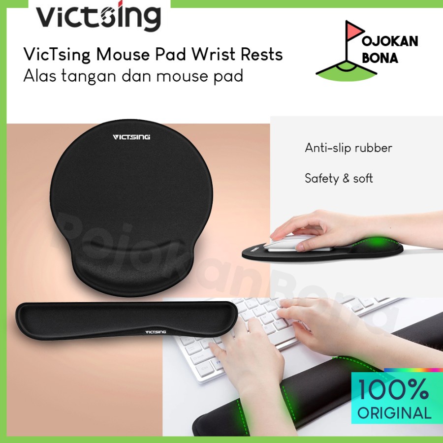 Jual VicTsing Mouse Pad Wrist Rests for Keyboard and Mouse Alas Mouse