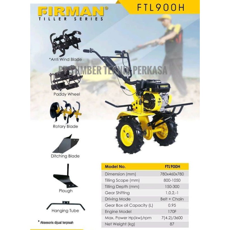 Jual Promo Harga Murah Traktor Firman Ftl H Mesin Bajak Sawah Shopee Indonesia