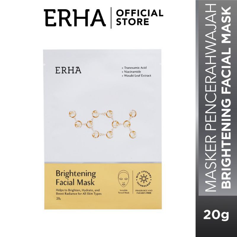Jual 2 PCS Erha Brightening Facial Mask - Masker Pencerah Wajah ...
