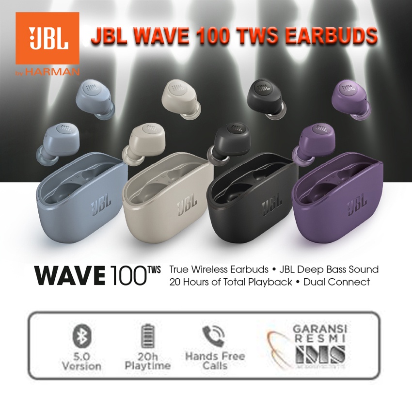 Jual JBL Wave 100 TWS True Wireless Earbuds - Garansi Resmi IMS ...