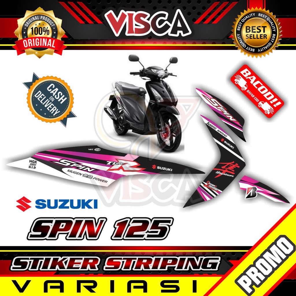 Jual Striping Spin 125 Stiker Sticker Striping Variasi Lis Suzuki