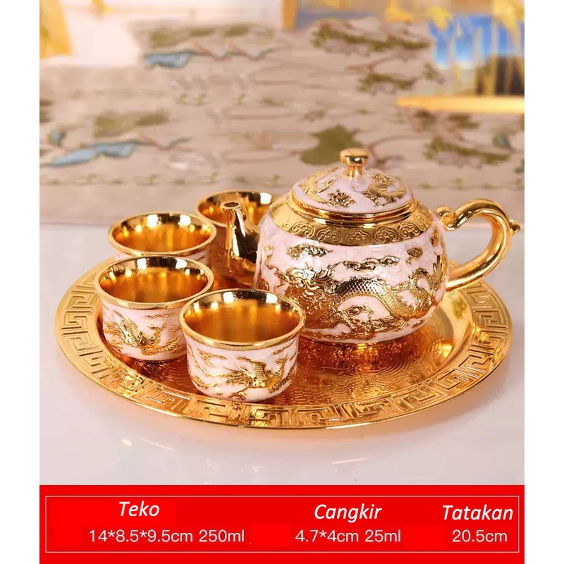 Jual Teko Arab Aladin Set 7 Gold Tinggi Shopee Indonesia 8260