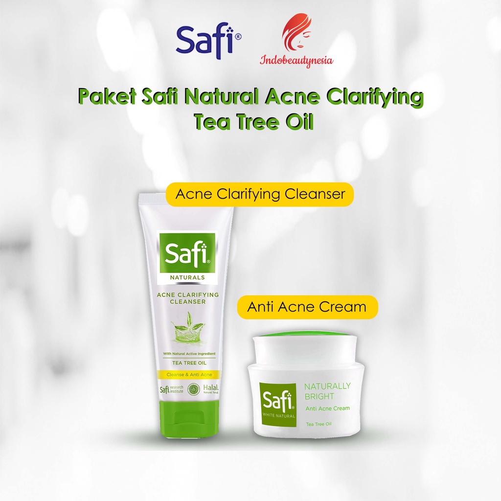 Jual Paket Safi Natural Clarifying Anti Acne Tea Tree Oil 2pcs ...