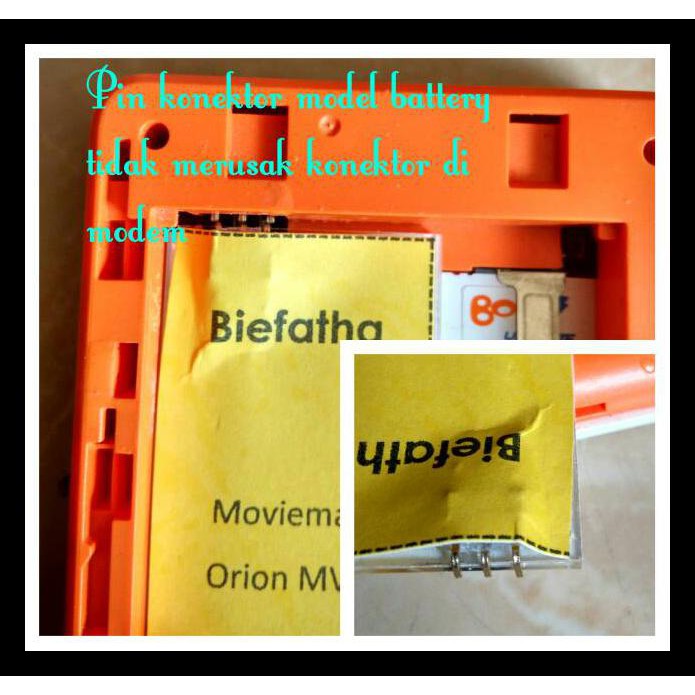 Jual Dummy / Fake Battery/Baterai/Batre Modem Wifi Bolt Moviemax Orion ...