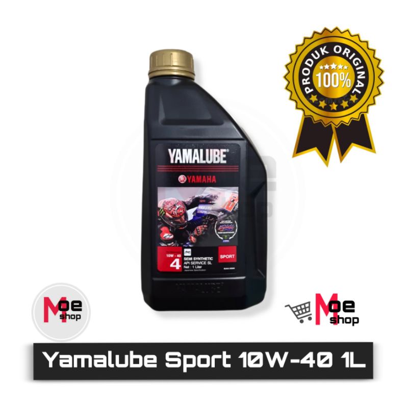 Jual Oli YAMAHA YAMALUBE SPORT 10W-40 1L Semi Synthetic Api Service SL Asli  100% ORIGINAL