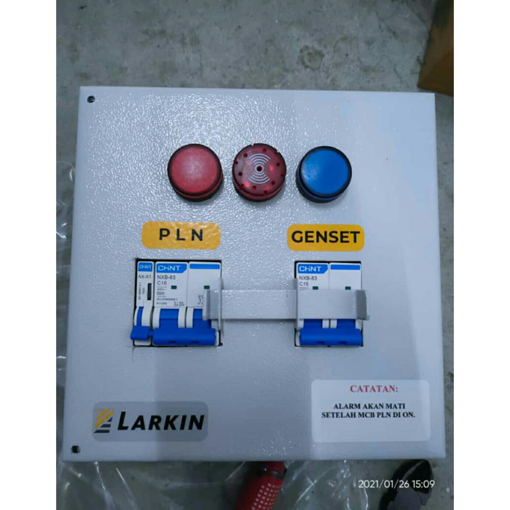 Jual Panel Interlock Switch PLN - Genset Chint 4P + Alarm (custom ...