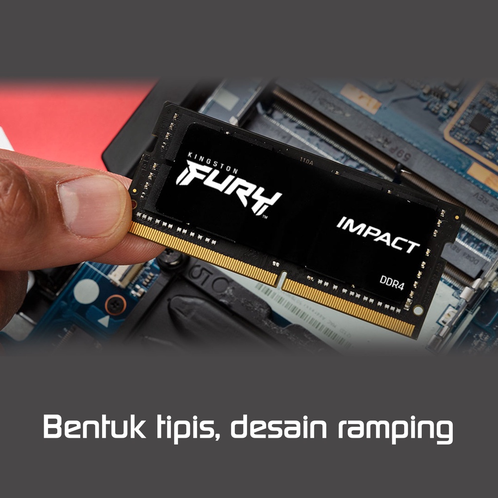 Kingston FURY IMPACT Seri Andal RAM SODIMM 8GB 3200MHz DDR4 (KF432S20IB/8) (7)