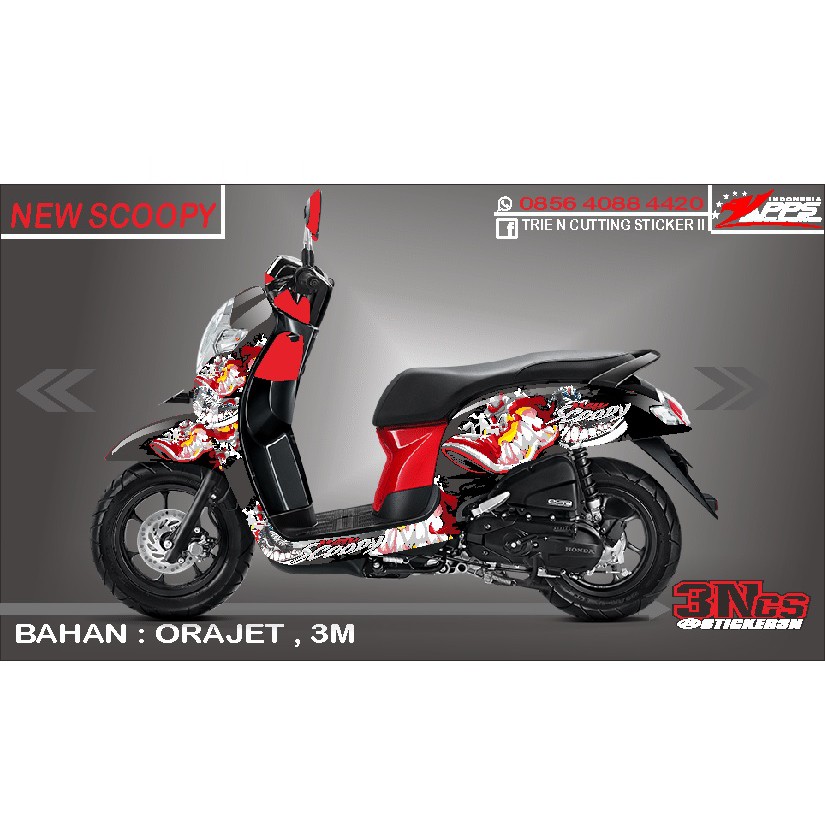 Jual Decal Sticker Honda Scoopy New fullbodi, sticker fullbodi honda ...