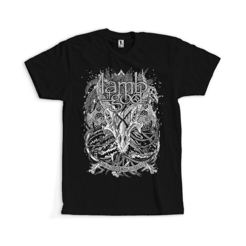 Jual KAOS BAND LAMB OF GOD - CONGREGATION | H71 | KAOS METAL | KAOS ...