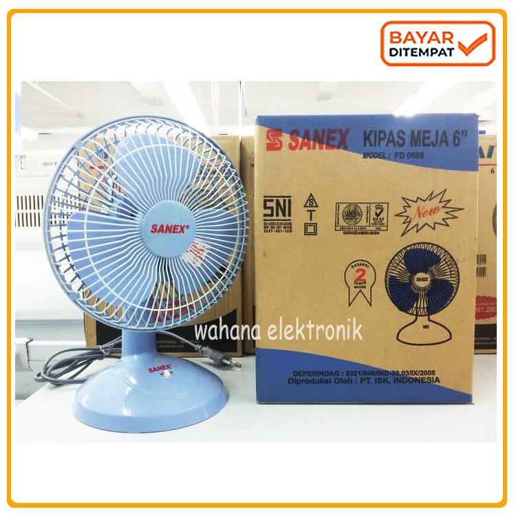 Jual Kipas Angin Meja Sanex 6 Inch FD-0687 Desk Fan SNI - PROMO ...