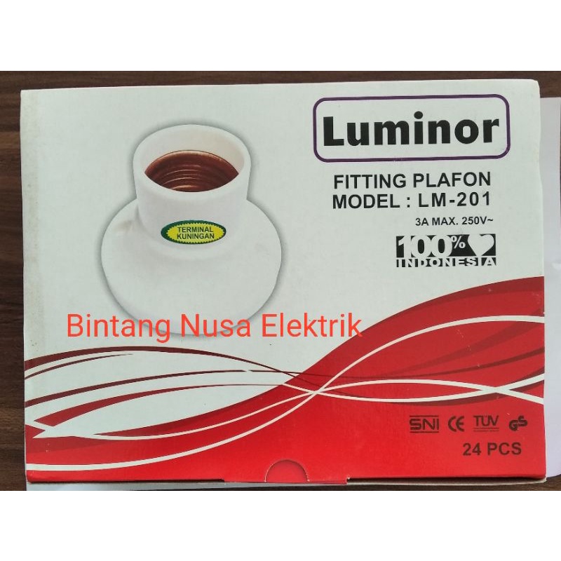 Jual Luminor LM-201 Fiting Plavon/ Fitting Plavon/ Fiting Plafon ...