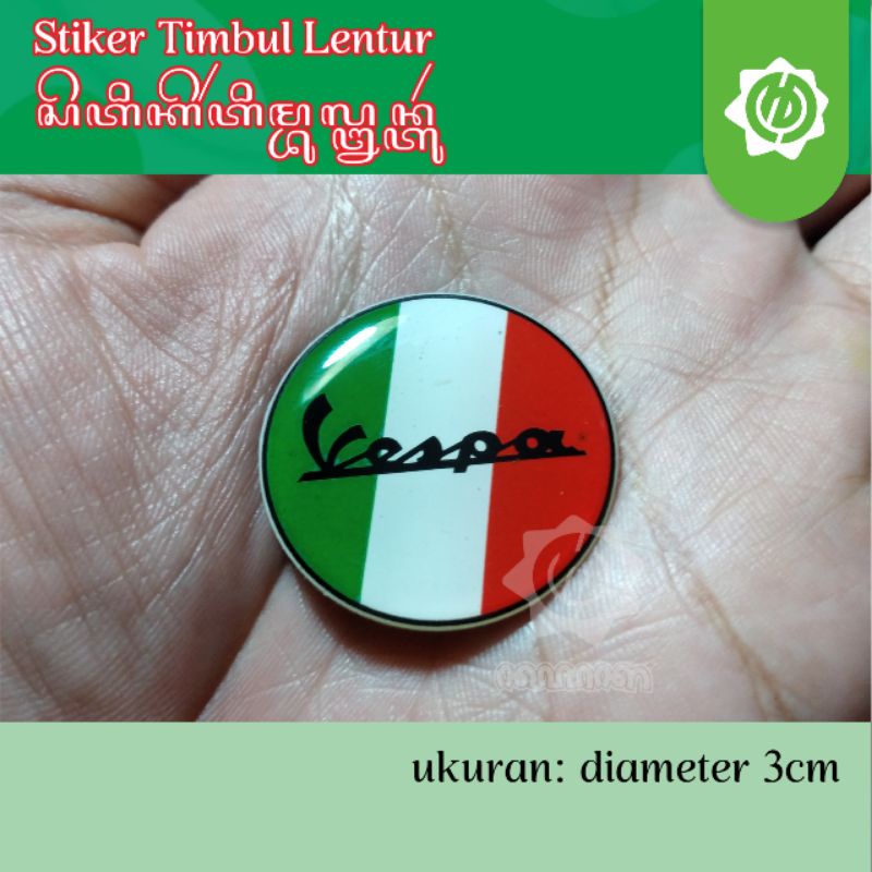 Jual Stiker Timbul Lentur Logo Vespa Shopee Indonesia 4085