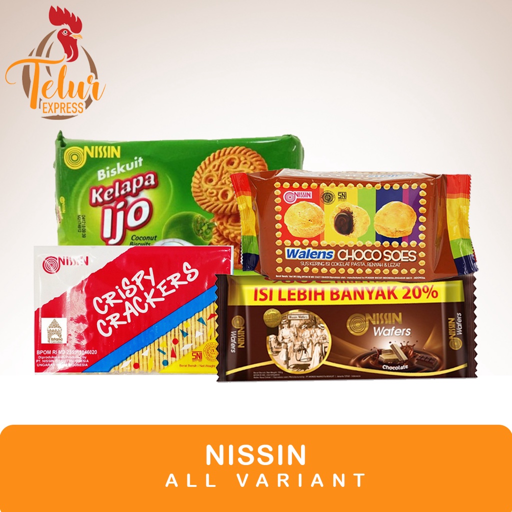 Jual NISSIN CRISPY CRACKERS KELAPA IJO OTICO BISCUIT STICK SAGU KEJU
