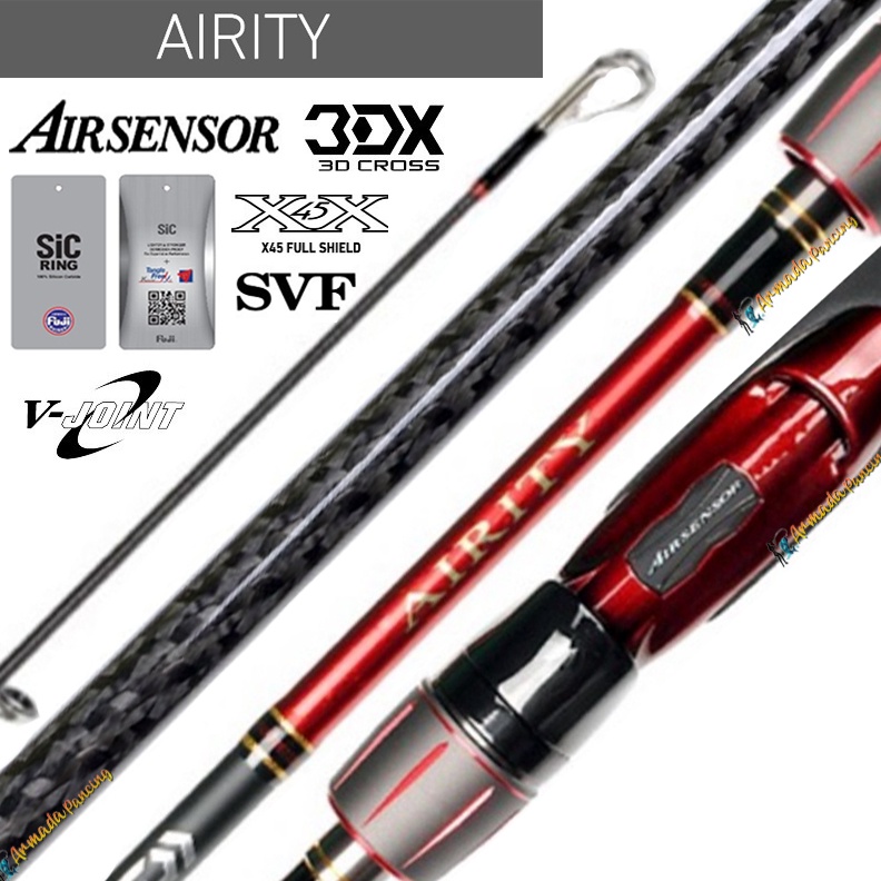 Jual Joran Spinning Daiwa AIRITY G 602MS | G 602MHS | Galatama I Ikan ...