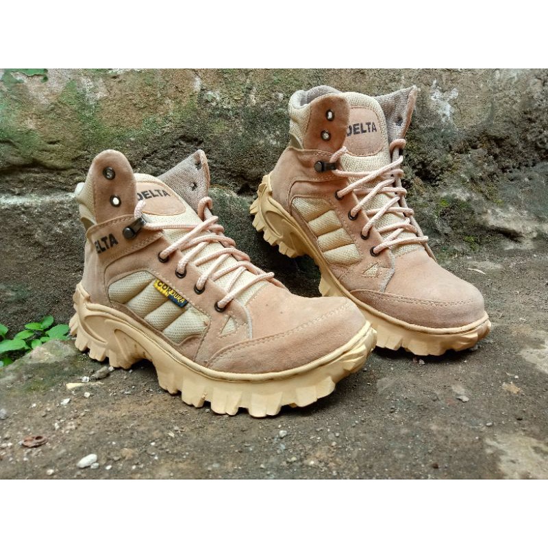 Jual SEPATU BOOTS DELTA PENDEK UJUNG BESI TERBARU | Shopee Indonesia