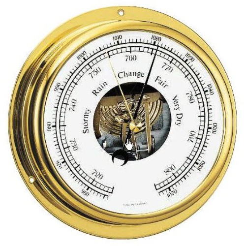 Jual Alat Ukur Tekanan Udara Nautical Aneroid Barometer Trivi Shopee