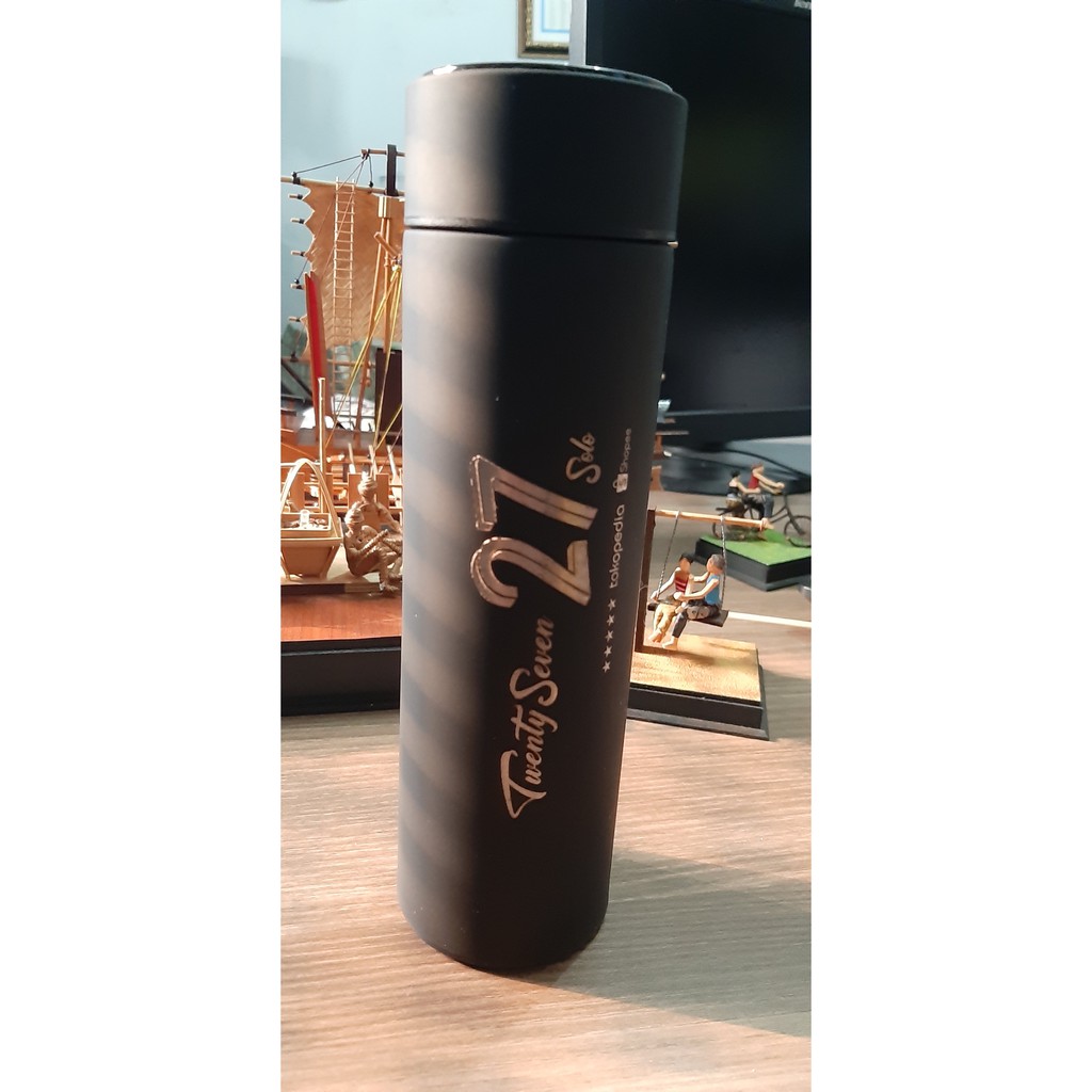 Jual Custom Termos Tumbler Life 500ml Led Temperatur Grafiruv Namalogo Shopee Indonesia 3092