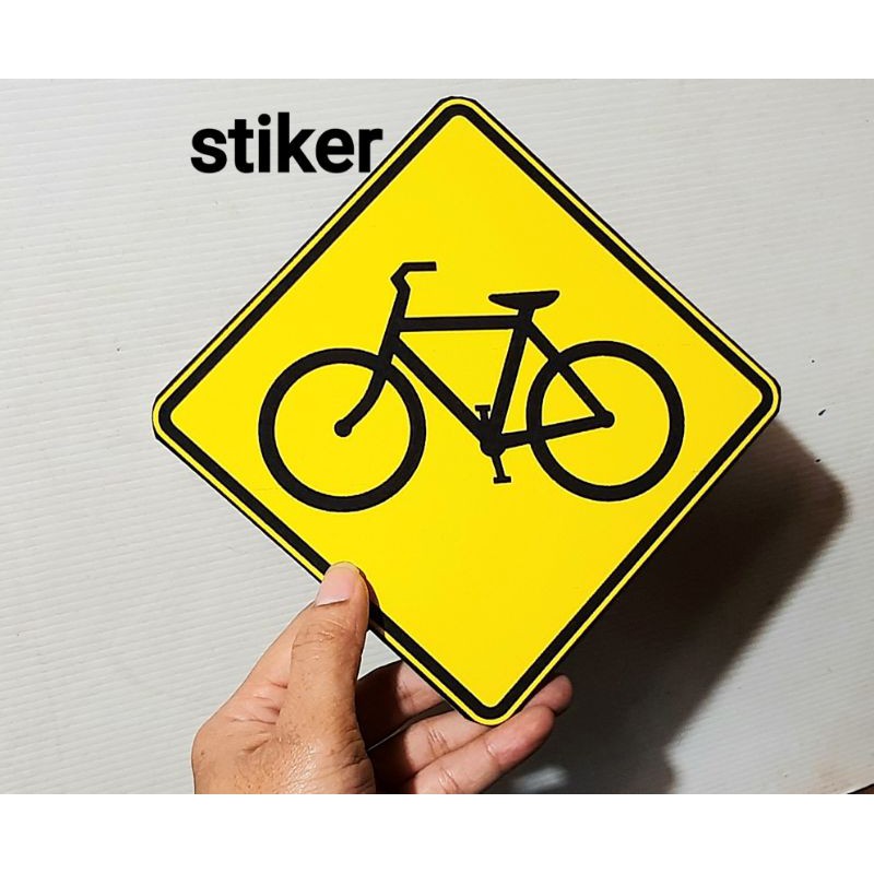Jual Stiker dinding Rambu lalulintas logo sepeda stiker hiasan | Shopee ...
