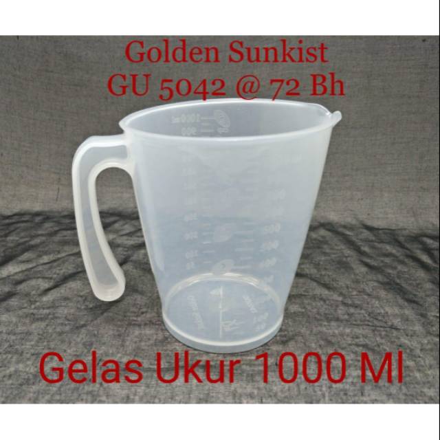 Jual Gelas Ukur Gelas Takar Air Plastik Bening Golden Sunkist Shopee Indonesia 8305