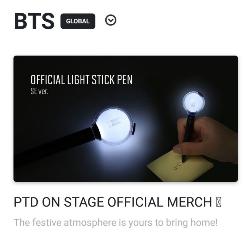 Jual OFFICIAL BTS LIGHTSTICK PEN SPECIAL EDITION Shopee Indonesia