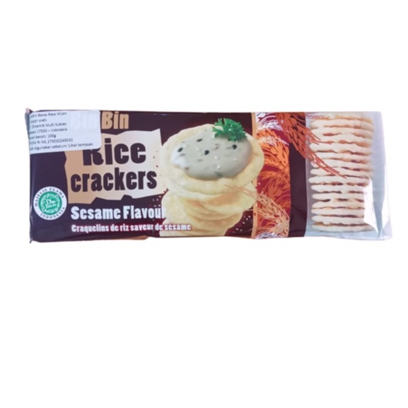Jual Bin Bin Rice Crackers Ada 3 Varian Rasa 100G/ Bin Bin Rice ...