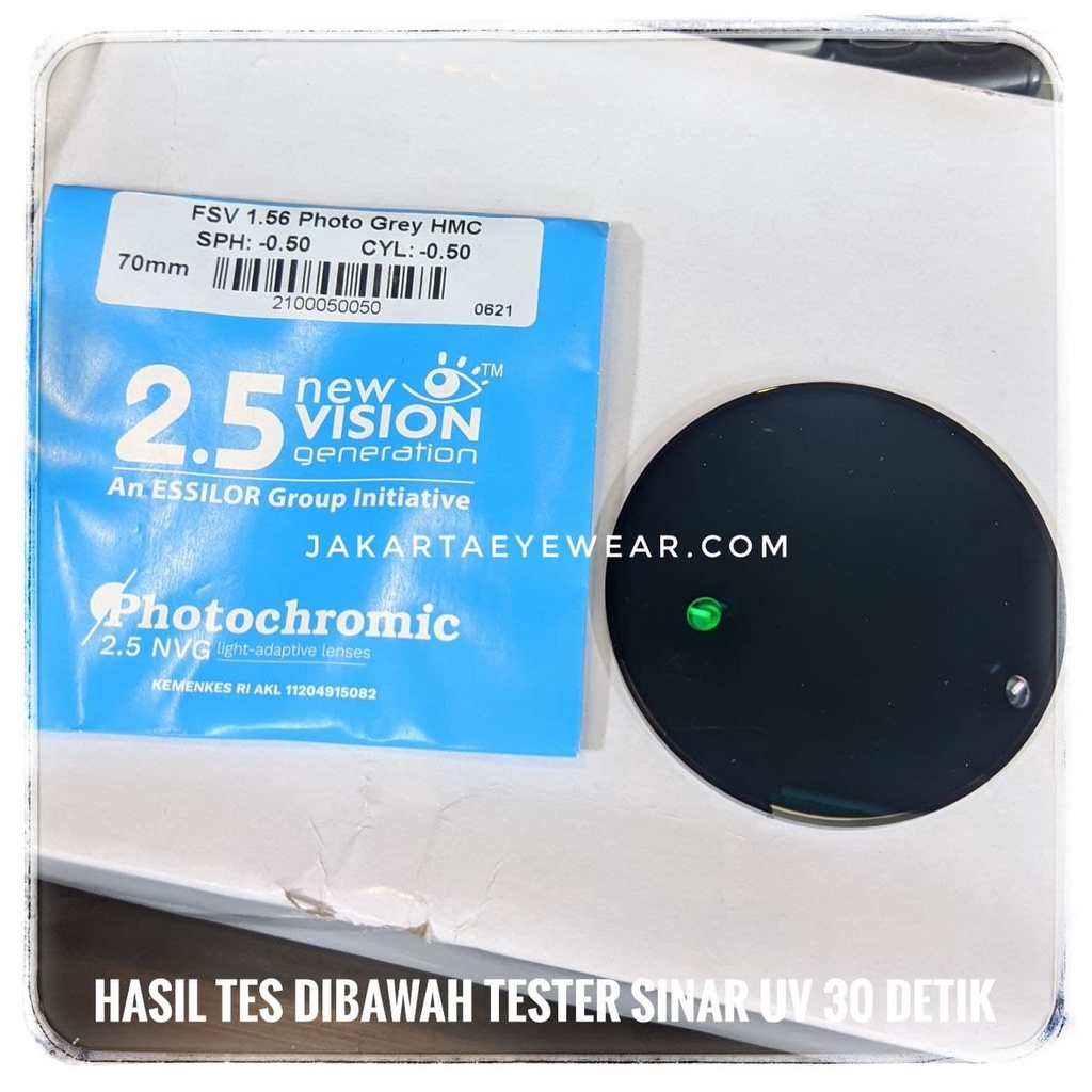 Jual Lensa Essilor Photochromic 2.5 NVG Light Adaptive Lenses Original