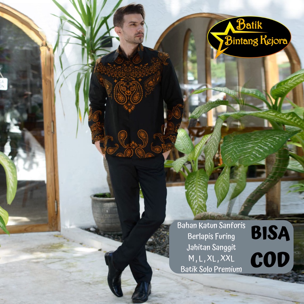 Jual Baju Batik Pria Keren Pejabat Pegawai Kerja Super Mewah Elegan ...