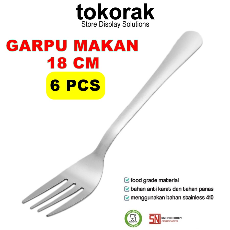 Jual Komodo Sendok Garpu Makan Stainless Tebal Isi 6pcs Sendok Garpu Glowsy Shopee Indonesia 6715