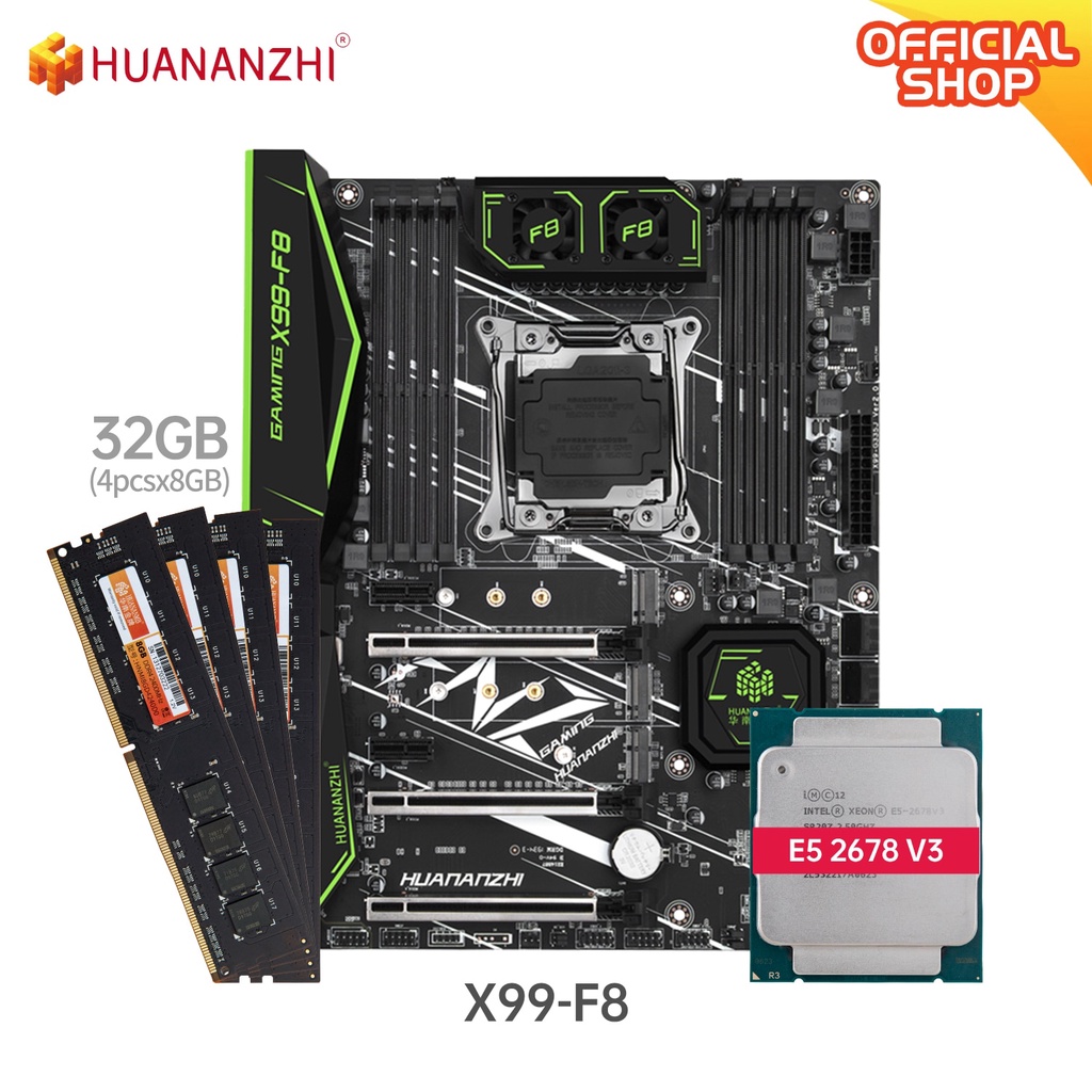 Jual Preorder Huananzhi X99 F8 X99 Motherboard With Intel Xeon E5 2678