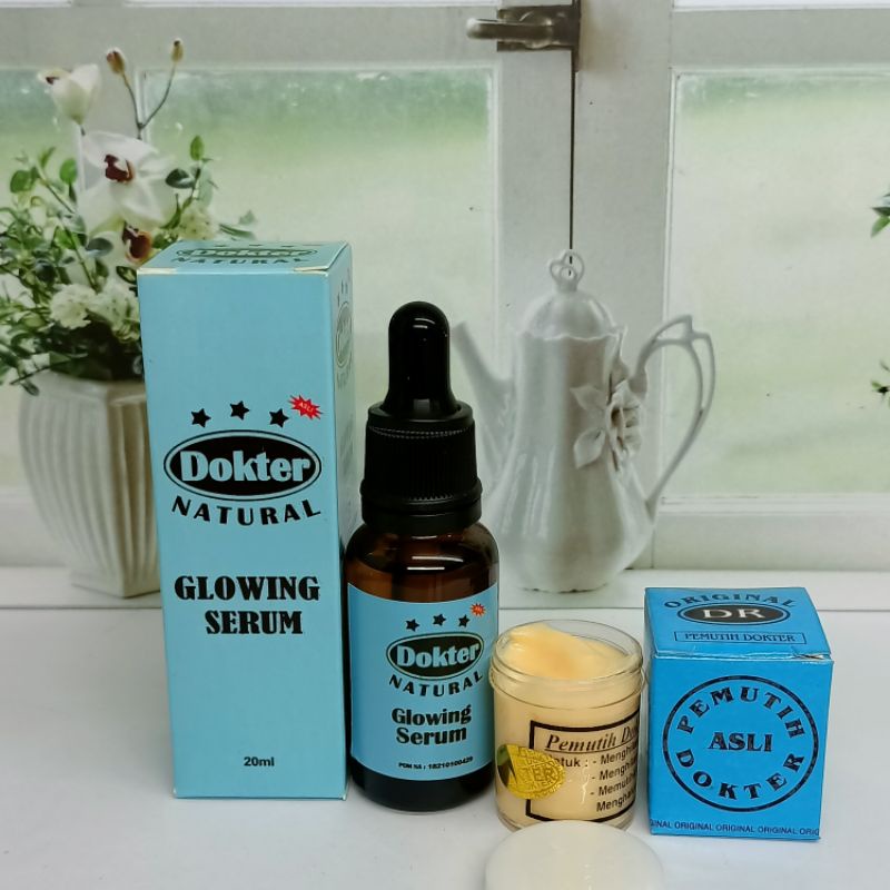 Jual Paket Serum Dr Natural Biru + Cream Dr Biru | Shopee Indonesia