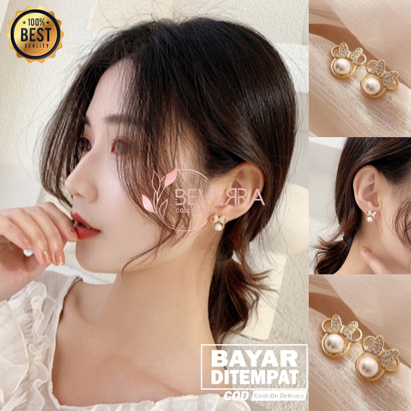 Jual ANTING KOREA WANITA/ANTING TITANIUM ANTI KARAT/ANTING HIJAB/ANTING