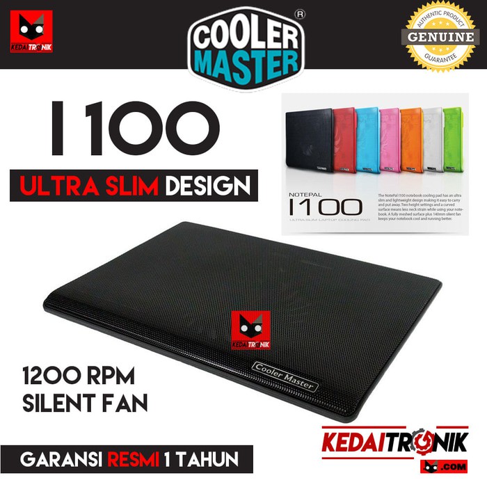 Jual COOLER MASTER NOTEPAL I100 Notebook Fan Cooling Pad Laptop SLIM ...