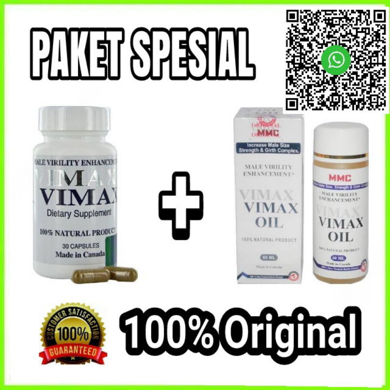 Jual Paket Spesial Terapi Luar Dan Dalam Vmax Kapsul Asli Canada dan ...