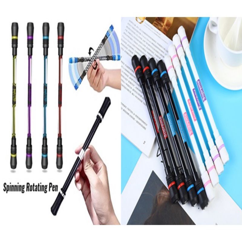 Jual (1 PCS)SPINNING PEN BALANCE PEN OILY PIP PINGERS FLEXIBLE CREATIVE ...