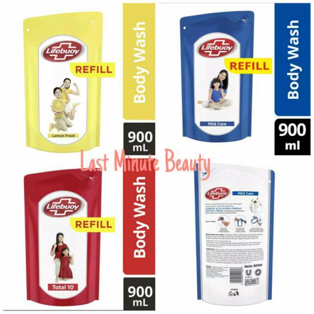 LIFEBUOY SABUN CAIR TOTAL 10 REFILL 825/850/900ML
