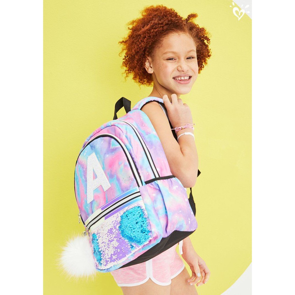 Galaxy bookbag justice best sale