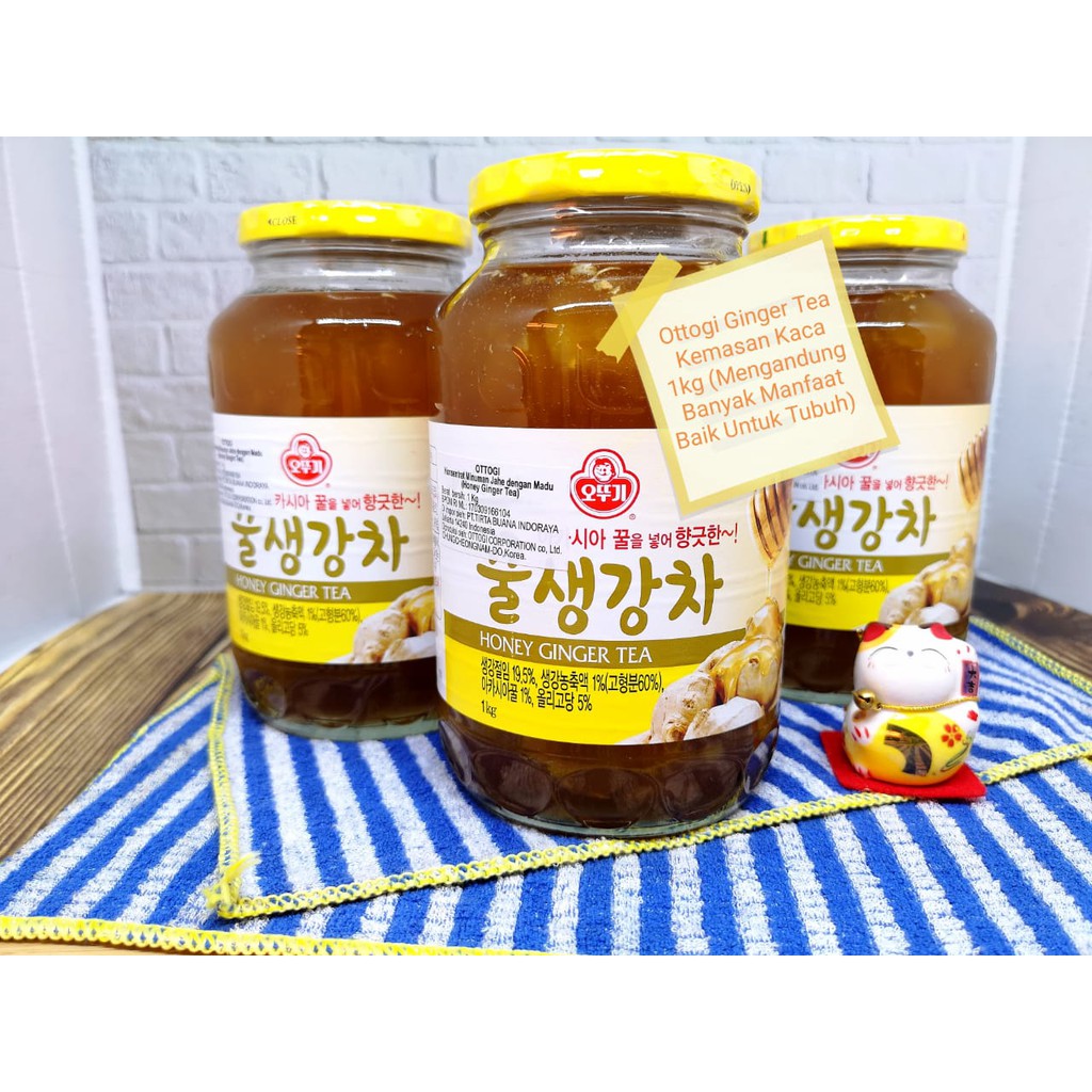 Jual OTTOGI GINGER HONEY TEA KOREAN 1KG / KONSENTRAT MINUMAN JAHE