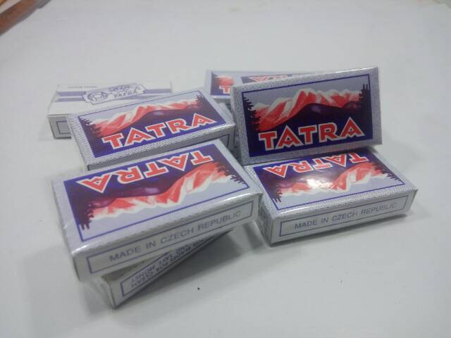 Jual (ORI) SILET / PISAU CUKUR / CUTTER TATRA ASLI Original isi 10 Pcs ...