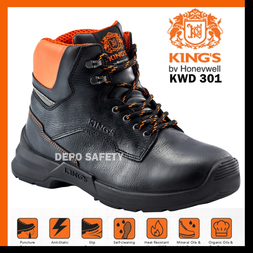 Jual Sepatu Safety KING'S By Honeywell KWD 301X ORIGINAL Safety Shoes